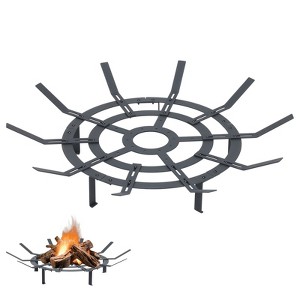 Aoodor 31 in Fire Grate, Round Adjustable Size Smoke-Free Fire Pit Grate, Heavy Duty Burning Log Grate for Outdoor Campfire - 1 of 4