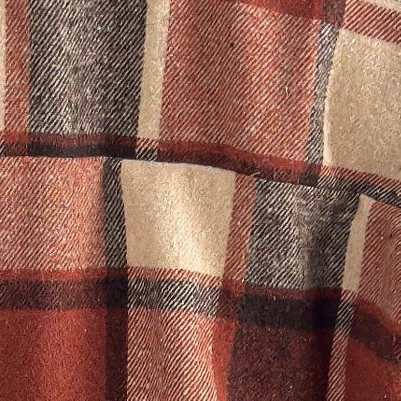 orange plaid