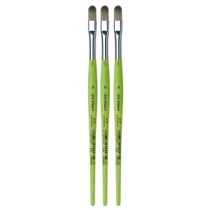 da Vinci FIT Synthetics Student Brush, Synthetic, Acrylic & Tempera, Filbert, Series 375, Size 8, Pack of 3 - 1 of 3