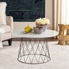 Roe Coffee Table - FOX4244C - White - Safavieh Couture - 2 of 4