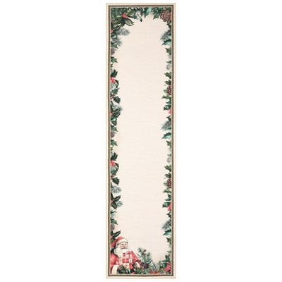 Christmas Washable Area Rug,Large Rugs for Bedroom Living Room,Low Pile Floor Carpet for Dining Room Kitchen Christmas Decorations