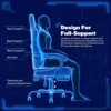 RSPGAME Basic Ergonomic Gaming Chairs for Adults, PU Leather Office Chairs with Lumbar Support, Pocket Spring Cushion and Retractable Footrest - 4 of 4