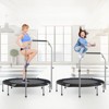 VisioGear Trampoline for Kid, Trampoline with Adjustable Bar, Foldable Mini Trampoline for Adults, Black, 48"*48"*49.2" - 4 of 4