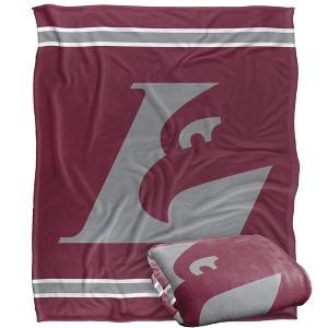 University Of Wisconsin La Crosse Primary Logo Stripes Silky 50x60 Blanket, 1 Sided - 1 of 4