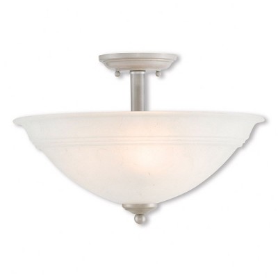 Livex Lighting Wynnewood 2 - Light Flush Mount in  Brushed Silver