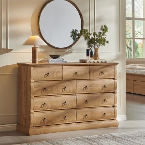 dresser chest of drawers 5/7 Drawer Chest, Wooden Storage Dresser Cabinet with Wheels main image 0