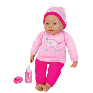 Lissi: 16" Interactive Baby Doll Beatrice - Hot Pink & Elephant Outfit, Cap - 1 of 4