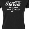 Women's - Coca-Cola - As Always Five Cents Fitted Graphic T-Shirt - 2 of 3