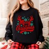 Simply Sage Market Women's Graphic Sweatshirt Merry Christmas Antlers - 2 of 4