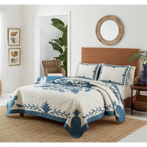 Aloha Pineapple Quilt Blue - Tommy Bahama - 1 of 4