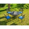 ARTPLAN Outdoor Chair Cushions for Patio Furniture, Waterproof Outdoor Cushions, Round Corner Patio Chair Cushions Set of 4 with Ties,16"x18.5"x3" - 2 of 4