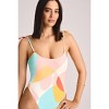Vitamin A Women's Printed Tie Shoulder Classic Coverage One Piece Swimsuit - Multi - 2 of 4
