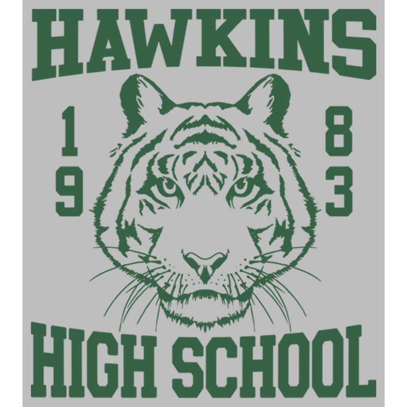 Men's Stranger Things Hawkins High School Tiger 1983 Long Sleeve Shirt, 2 of 5