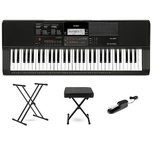 Casio CT-X700 61-Key Arranger Essentials Bundle Black - 1 of 4