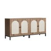 COZONY Rattan Sideboard Buffet Cabinet with Adjustable Shelf, Kitchen Storage Cabinet for Living Room Hallway Entryway - 2 of 4
