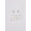 Slickblue Women's Jewelry, Layered Lace String Earrings with White Faux Pearls, Chunky Style, 3" Long - 2 of 2
