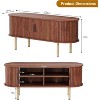 47.2" TV Stand, Modern TV Console Table with Storage Compartment and Sliding Door, Gaming Entertainment Center for Living Room, Bedroom - 3 of 4