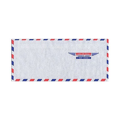 JAM Paper #10 Airmail Envelopes 4.125 x 9.5 White A35532