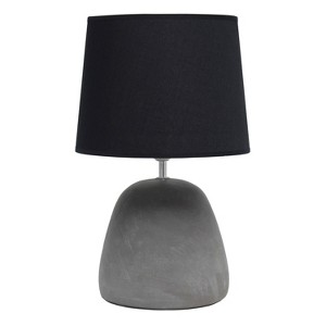 Round Concrete Table Lamp with Shade - Simple Designs - 1 of 4