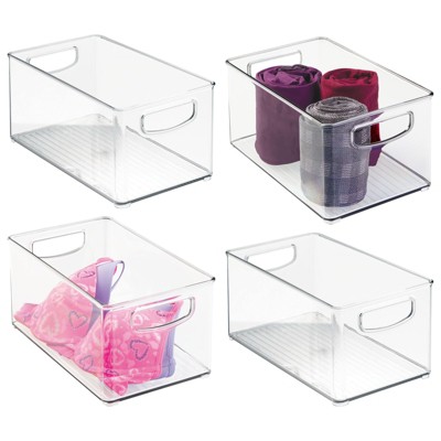 Mdesign Linus Airtight Plastic 4.8 Quart Cereal Storage Container With Lid  - 4 Pack : Target