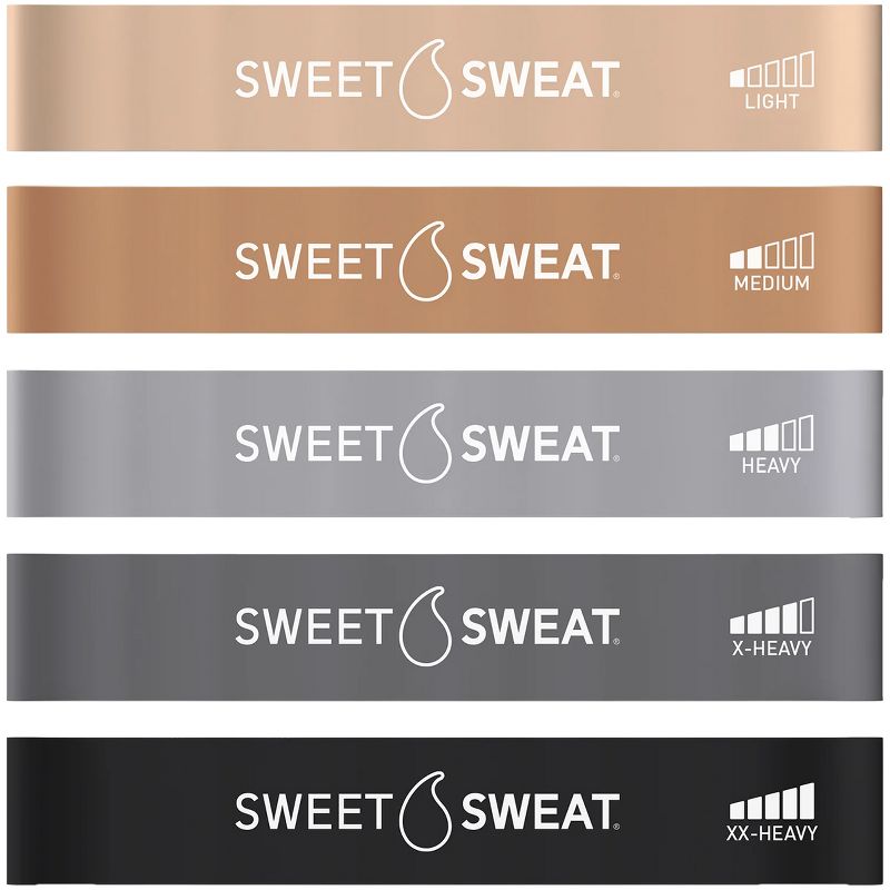 Sports Research Sweet Sweat Mini Loop Fitness Bands - 5-Pack, 1 of 3