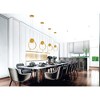 CWI Lighting Pulley 12 in LED Satin Gold Mini Pendant - 3 of 3