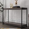 Console Tables, Industrial entryway Table, Narrow Sofa Table with Shelves, Entrance Table Open Shelf for Hallway, Living Room, Foyer, Office - 3 of 4