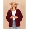 Clearlove Women's Cardigan Soft Pocketed Long Sleeves Casual Knitted Open Front Cardigans Lightweight Sweaters - 3 of 4