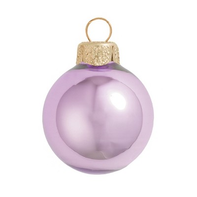 Northlight 4ct Pearl Glass Ball Christmas Ornament Set 4.75" - Soft Lavender Purple
