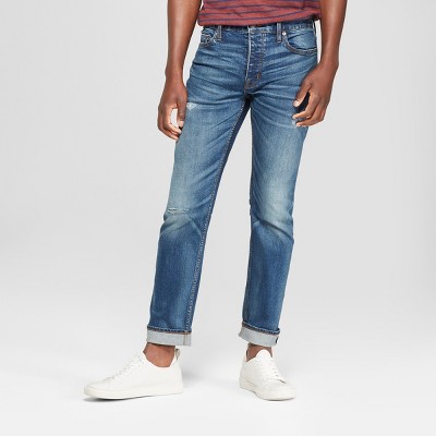 selvedge slim jeans with gapflex