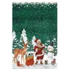 Coolmee Machine Washable Area Rugs Christmas Soft Deer Christmas Tree Snowman Non Slip Carpet for Living Room Bedroom Dining Room - 2 of 2