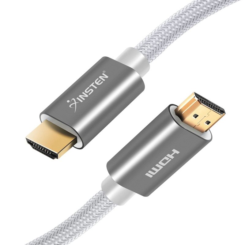 Insten - 1.5 Feet HDMI Male to Male Cable, 2.1 Version, 8K 60Hz, 48Gbps, Gold Connectors, Nylon Braided, 3 of 8