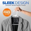 SereneLife Slim Plastic Hangers - 3 of 4