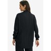 Jessica London Women's Plus Size Plisse Button-Front Blouse - 3 of 4
