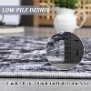 Thin Foldable Non-Slip Area Rug with Washable Retro Vintage Print, Indoor Carpet for Living Room, Dining Room, Office, Bedroom, Kitchen - 2 of 4