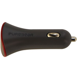 PureGear 35W USB-C Car Charging Adapter for Type C Devices - Gray and Red - 1 of 1