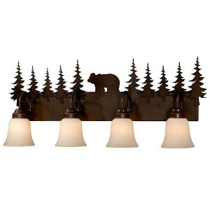 Vaxcel Bozeman 4 - Light Vanity in  Burnished Bronze - 1 of 4