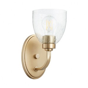 Quorum Lighting Reyes 1 - Light Sconce in  Aged Brass - 1 of 1