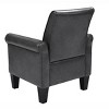 CIPACHO Accent Chairs, Comfy Sofa Chair, Armchair for Reading, Living Room, Bedroom, Office,Waiting Room, PU leather, Dark Grey - 4 of 4