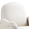 CAVINAS Modern Accent Chair with Gold Metal Legs,Comfy Sitting Chair with Tufted Back,Snowflake Fabric Armchair for Living Room, Bedroom,Club - 4 of 4