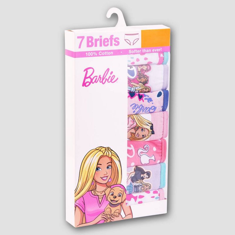 Girls' Barbie 7pk Underwear, 2 of 3