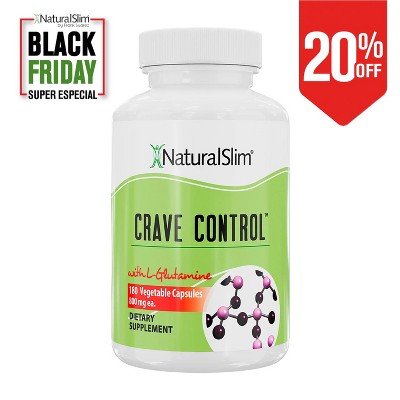 NaturalSlim Crave Control - Appetite Suppressant Pills, 180 Capsules