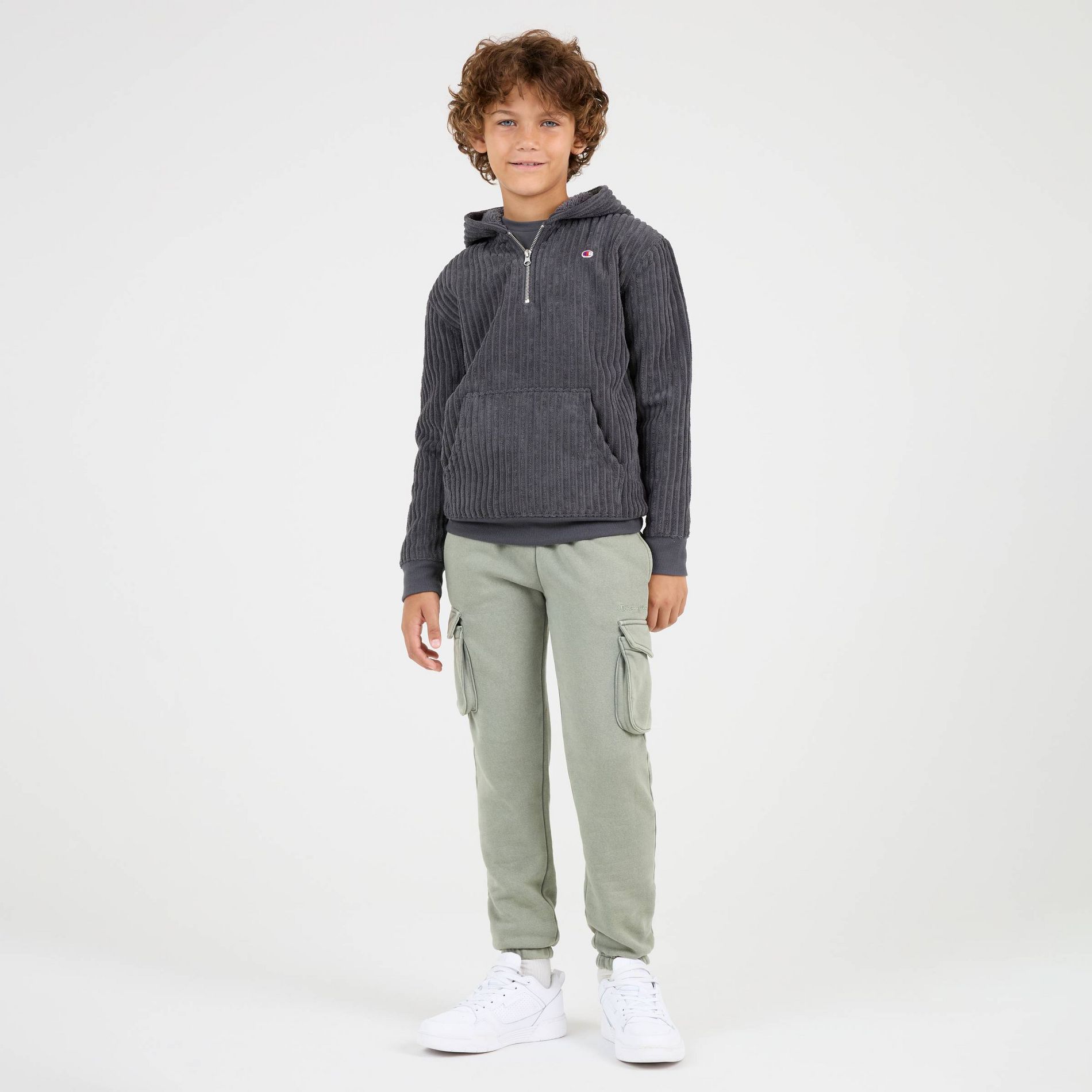 Champion Boys' Washed Fleece Cargo Jogger Pants