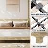 Platform Wood Bed Frame with Wooden Slat and Metal Slat Support, without Headboard, No Box Spring Needed, Easy Assembly - 3 of 4