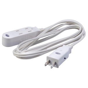 Woods 6' Indoor Extension Cord with Power Block White - 1 of 1