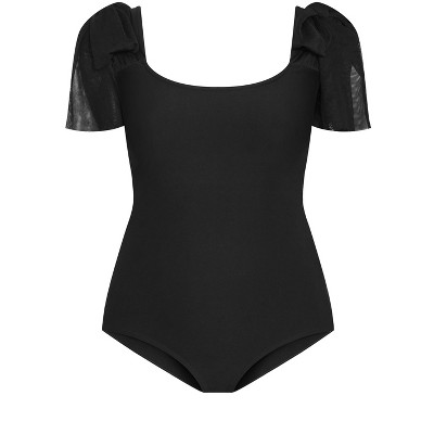 Women's Plus Size Selina Bodysuit - black | CITY CHIC