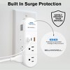 Bell + Howell Swivel Power Strip with 6 Outlets, 2 USB Ports, 1 USB-C Port, 180-Degree Rotation and Surge Protection - 3 of 4