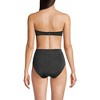 Lands' End Women's Chlorine Resistant Shine Twist Front Bandeau Bikini Swimsuit Top - 4 of 4