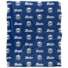 Drake University Logo Pattern Silky 50x60 Blanket, 1 Sided - 2 of 4