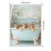 Amanti Art Blue Lagoon Lion Cubs by Niky Rahner Framed Canvas Wall Art - 3 of 4